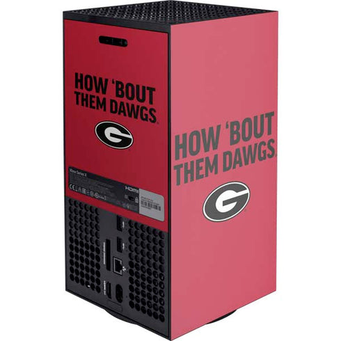 University of Georgia How Bout Them Dawgs XBox Series X Digital Edition Console Skin
